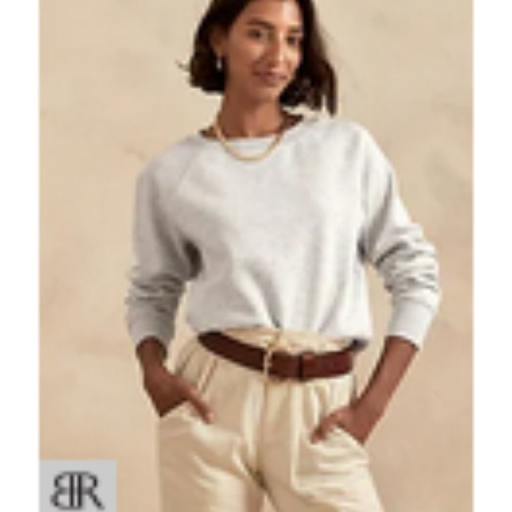Banana Republic - Gray Fleece lined sweatshirt